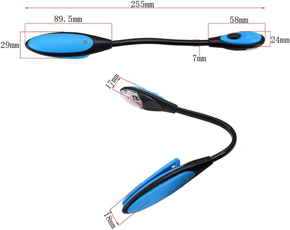 CALANDIS™ Music Score Stand Adjustable Clip Mini LED Book Reading Light Lamp | Music Stands | Equipment