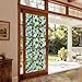 SOMWISE Window Privacy Film Home Room Bathroom Spring Decor Car Decorations One Way Privacy Window Clings Decals Tint Door Cover Rainbow Renter Friendly Stickers Static Cling Stained Glass Windows