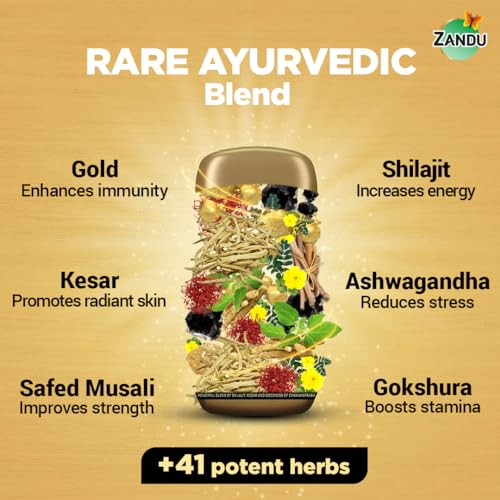 Zandu Shilajitprash, combination of Shilajit and selected herbs of Chyawanpash, a powerhouse of 47 potent Ayurvedic herbs | 3 Action formula to boost strength, stamina &... - Image 5