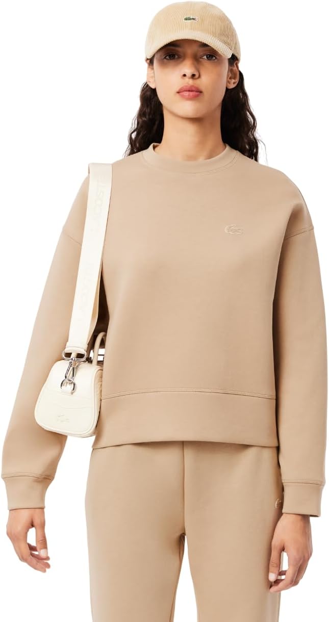 Lacoste womens Back Print Oversized Sweatshirt