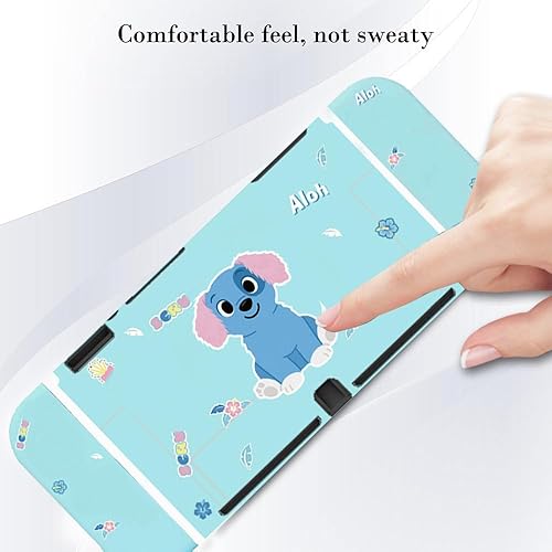 Miniatura 4 de PERFECTSIGHT Diseñada para Nintendo Switch OLED, funda protectora de TPU para niñas y niños, linda funda acoplable kawaii, compatible con Nintendo