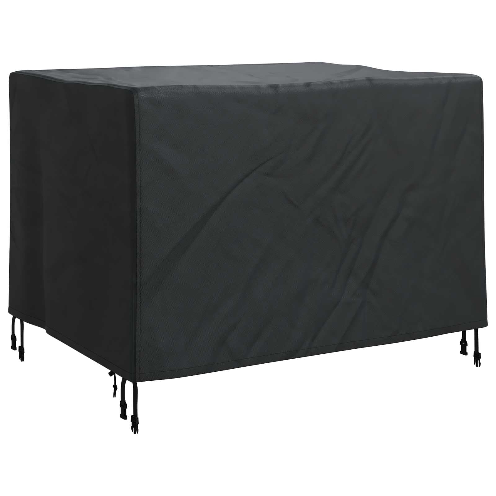 Knerpwd 420D Oxford Fabric Black Patio Furniture Cover 110X84x70 Cm, Outdoor Cover With Snap Closure For Garden Terrace Furniture