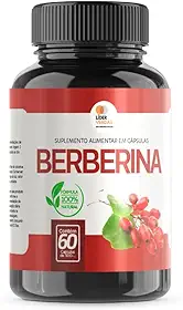 Berberina 500mg, Suplemento Alimentar Natural, 60 Cápsulas, Suporte Metabólico, Sem Glúten