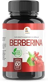 Berberina 500mg, Suplemento Alimentar Natural, 60 Cápsulas, Suporte Metabólico, Sem Glúten