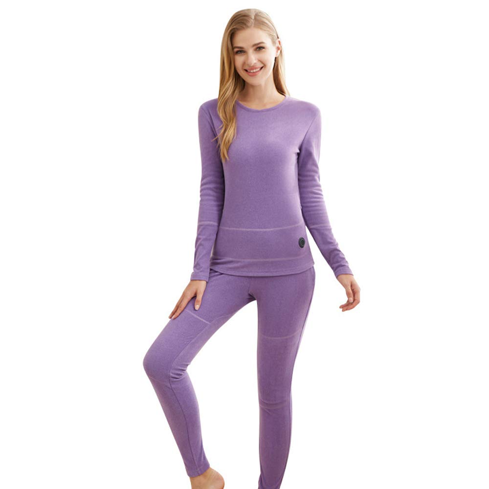 Decdeal Warm Underwear Suit Winter Intelligent Temperature Control Warm and Cold Proof Electric Heating Clothes and Trousers Heating Suit Warm Suit-image-13
