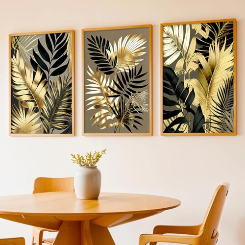 Image of kotart Painting for Wall Decoration - Modern Art Wall Decor Framed Painting for Living Room Bedroom - Framed Wall Posters /Paintings with Frame Set of 3 (Art-7, 13X17 inch)