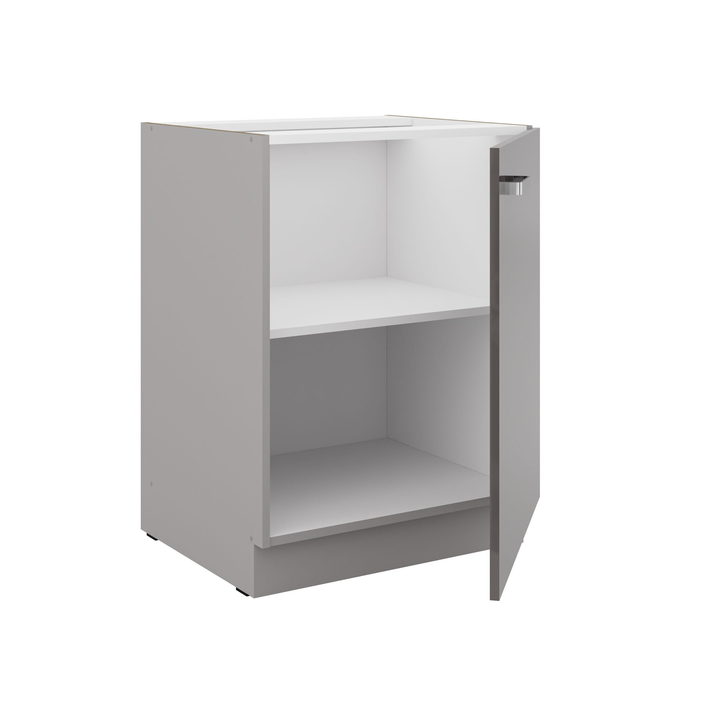Kuechen-preisbombe Küchen Unterschrank 60 Hochglanz Grau Küchenzeile Küchenblock Küche Grey Bianca
