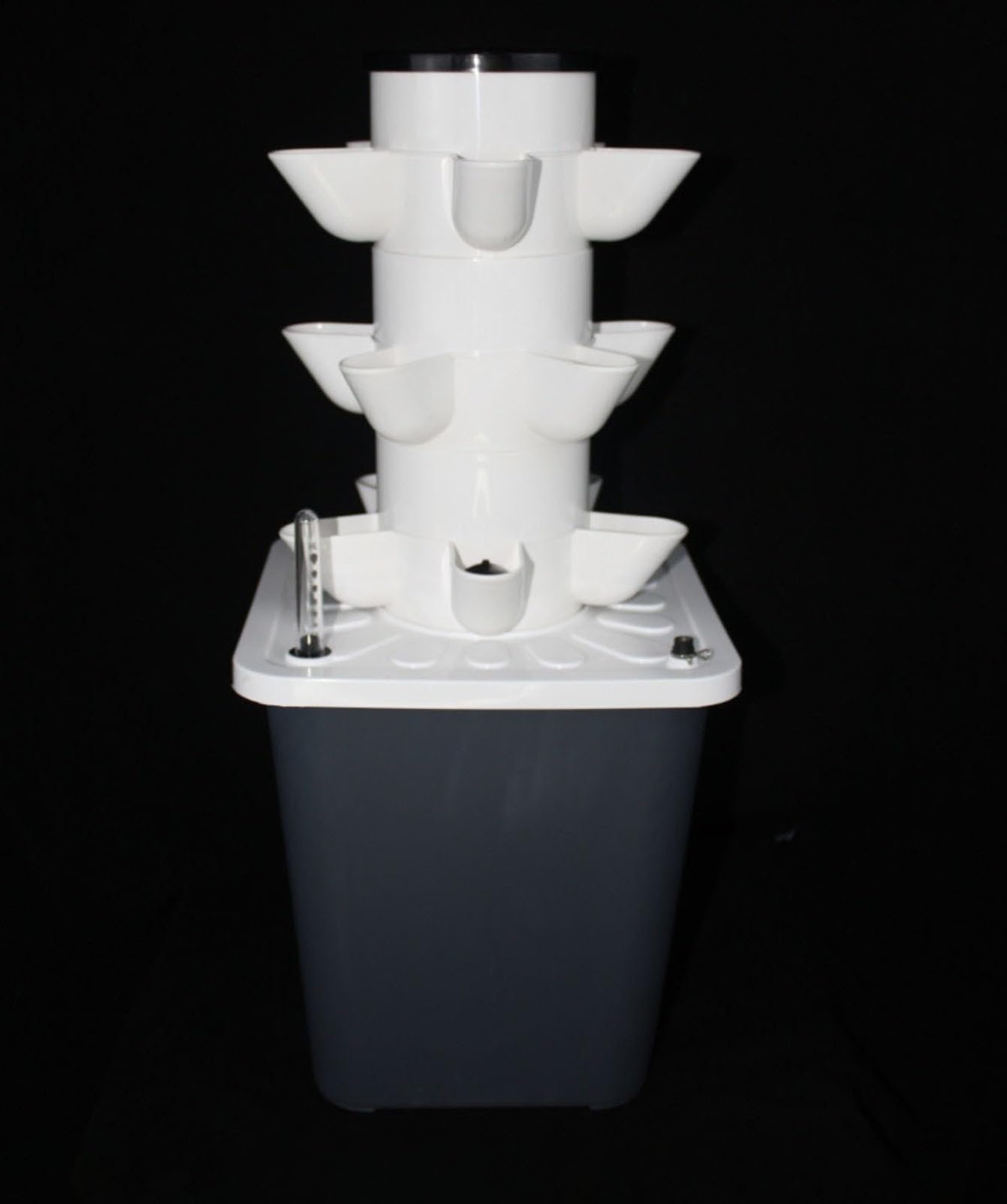 Générique Tour Hydroponique De Jardin, Système De Culture Hydroponique Vertical, Kit Complet avec Pompe Automatique, Minuterie, Pots en Filet Et Adaptateur (15holes)