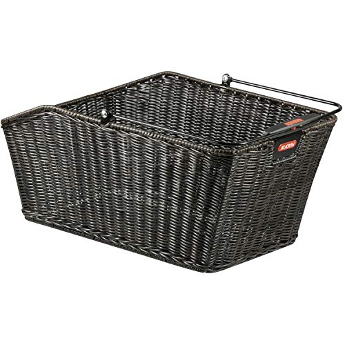Klickfix Unisex – Erwachsene Hinterradkorb-2128051930 Hinterradkorb, schwarz, 44x24x20cm