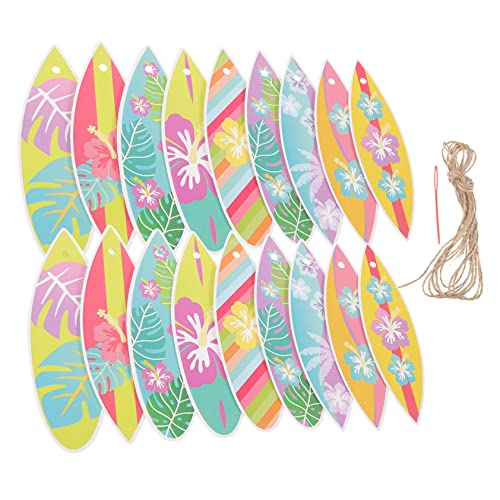 Planches de surf décoratives murales en papier et accessoires de plage - 5