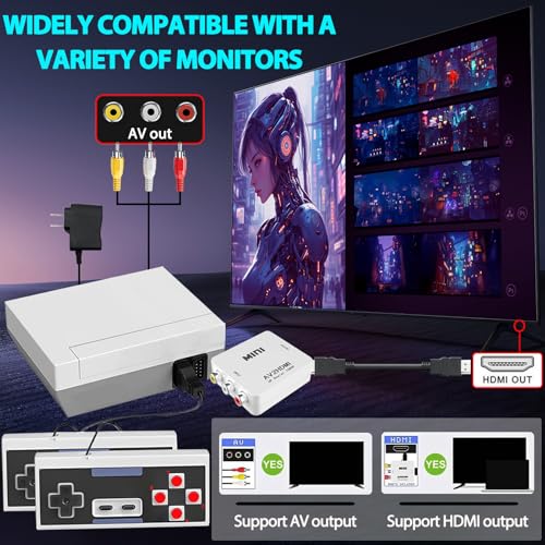 Dliaonew DL08-1FBA Retro Game Console, Hdmi And Av Output 8-Bit Classic Game Console thumb #1