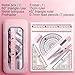 Math Geometry Kit - Precision Compass Set for School Projects, Drawing Tools with Stationery Supplies, Organizer Box for Children, Teens, Boys, Girls, Study, Classroom, College, Sketching, 6 Inches