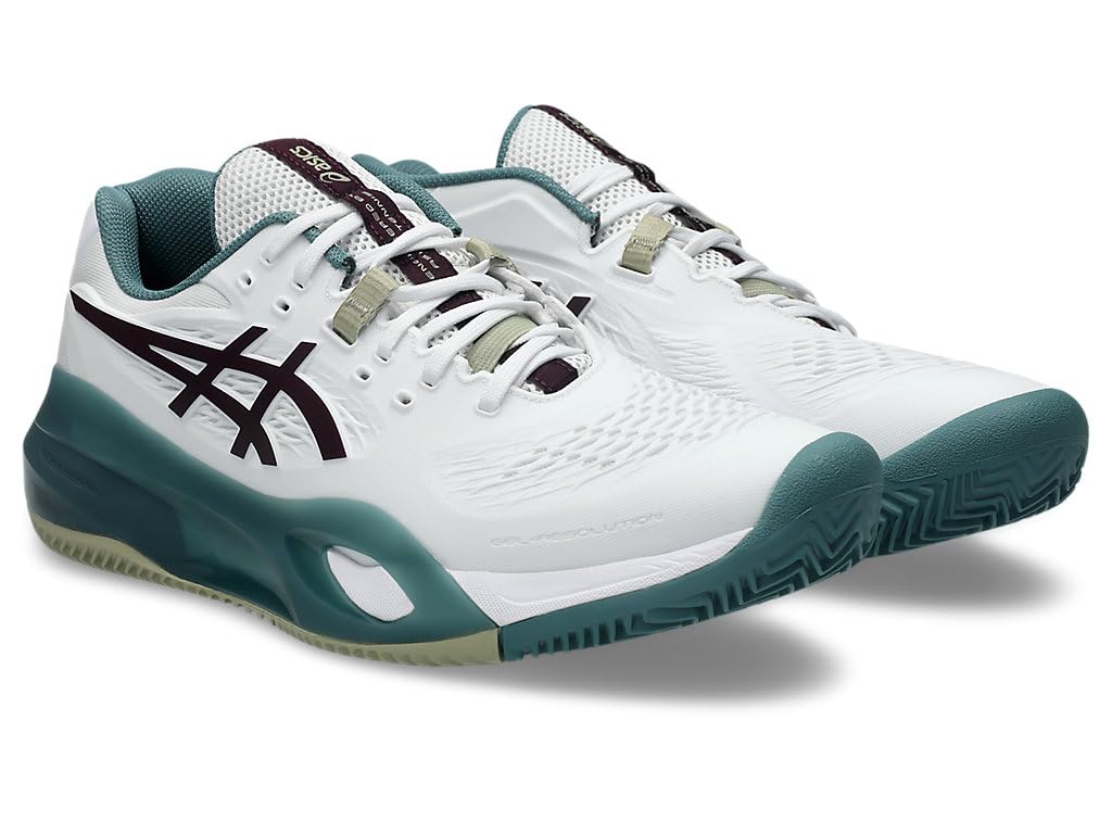 Asics Gel-Resolution X Clay White/Dark Aubergine ZapatillasHombre