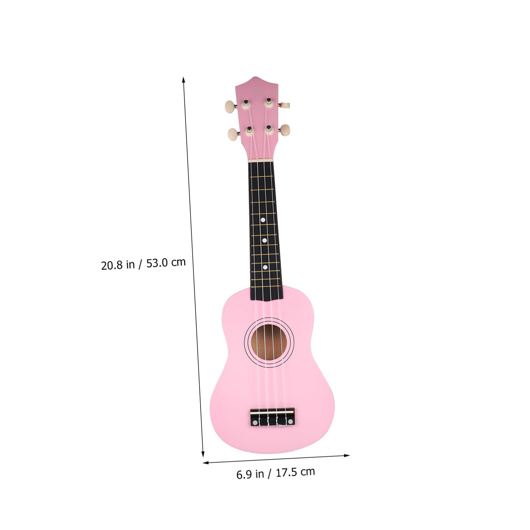 Ukulele Soprano Rosa per Adulti Completo con Borsa Porta Ukulele Corda di Ricambio e Plettro Strumento Musicale Hawaiano Facile da Suonare per Principianti