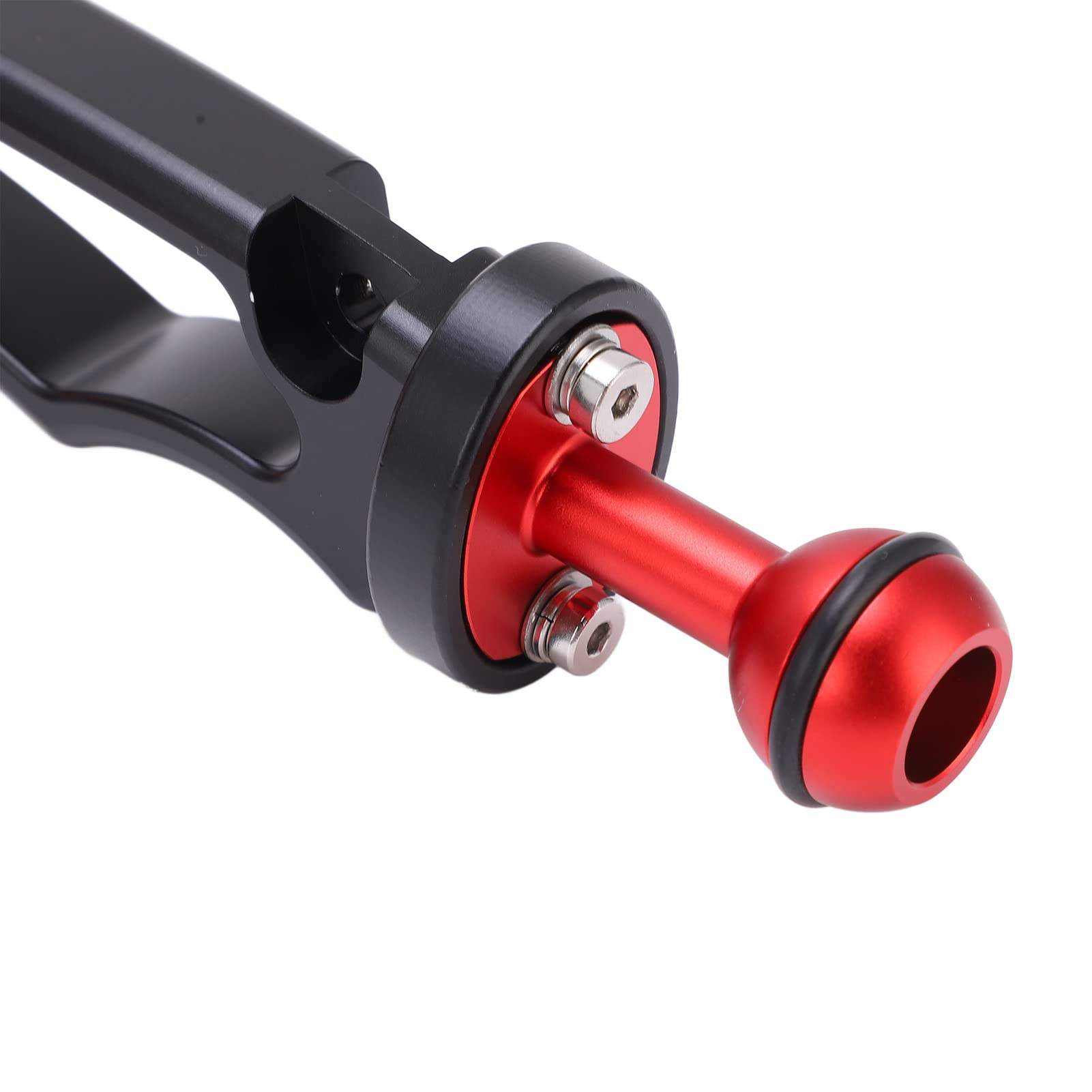 Alomejor Stabilizator z podwójną rączką do Aparatu Podwodnego, Trwała Konstrukcja ze Stopu Aluminium Zapewniająca większą stabilność Podczas Fotografowania, Idealna do Lustrzanek Jednoobiektywowych