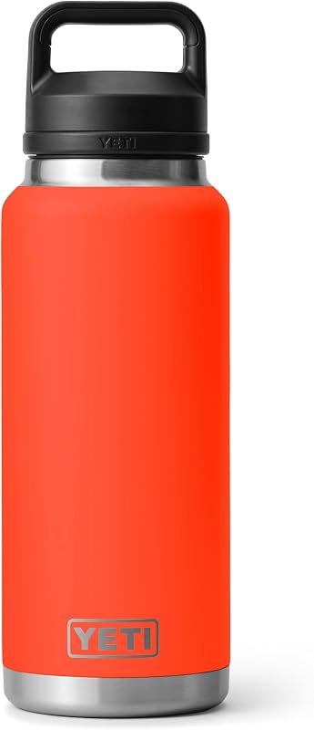 Botella YETI Rambler de 36 oz, aislada al vacío, a prueba de fugas, de acero inoxidable con tapa para chupete