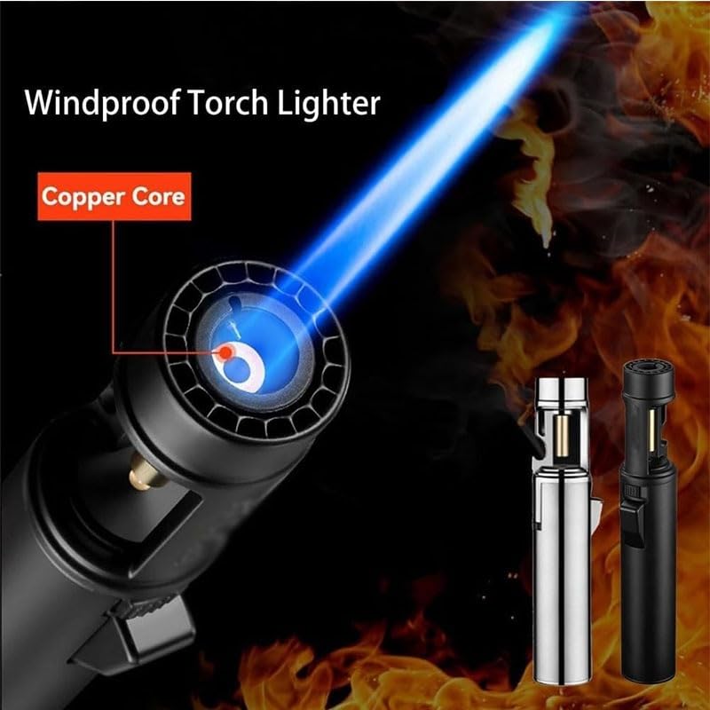 Encendedor Antiviento con Abridor de Botellas Negro miniatura 2