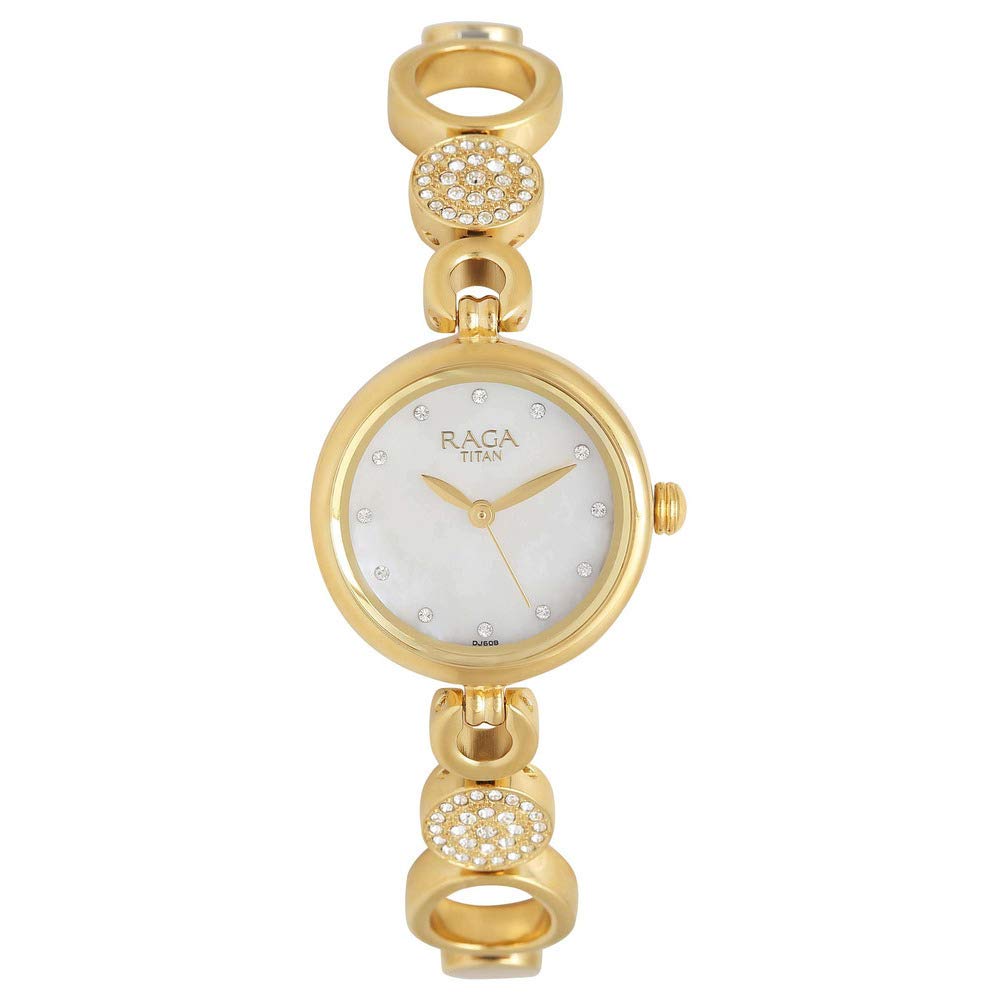 Titan Raga Mother of Pearl Off-White Dial & Gold Band Womens Analog Watch With Metal Strap-NS311YM16 (B085SHDPNB) Amazon Price History, Amazon Price Tracker
