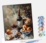 🎨 Materiales saludables: Nuestro pigmento para pintar por números es pintura acrílica, no tóxica e inofensiva, segura para adultos. El lienzo está hecho de algodón puro, tiene buena absorción de agua y transpirabilidad, y es fácil de guardar durante mucho tiempo.