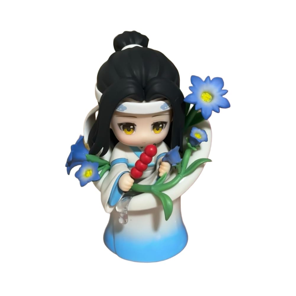 Jiumaocleu Anime Wei Wuxian Figure - Wei Wu Xian Action Figure Lan Wang Ji Look Up Figure, 11.5-14cm, Mini Collectible PVC Statues for Manga Fans