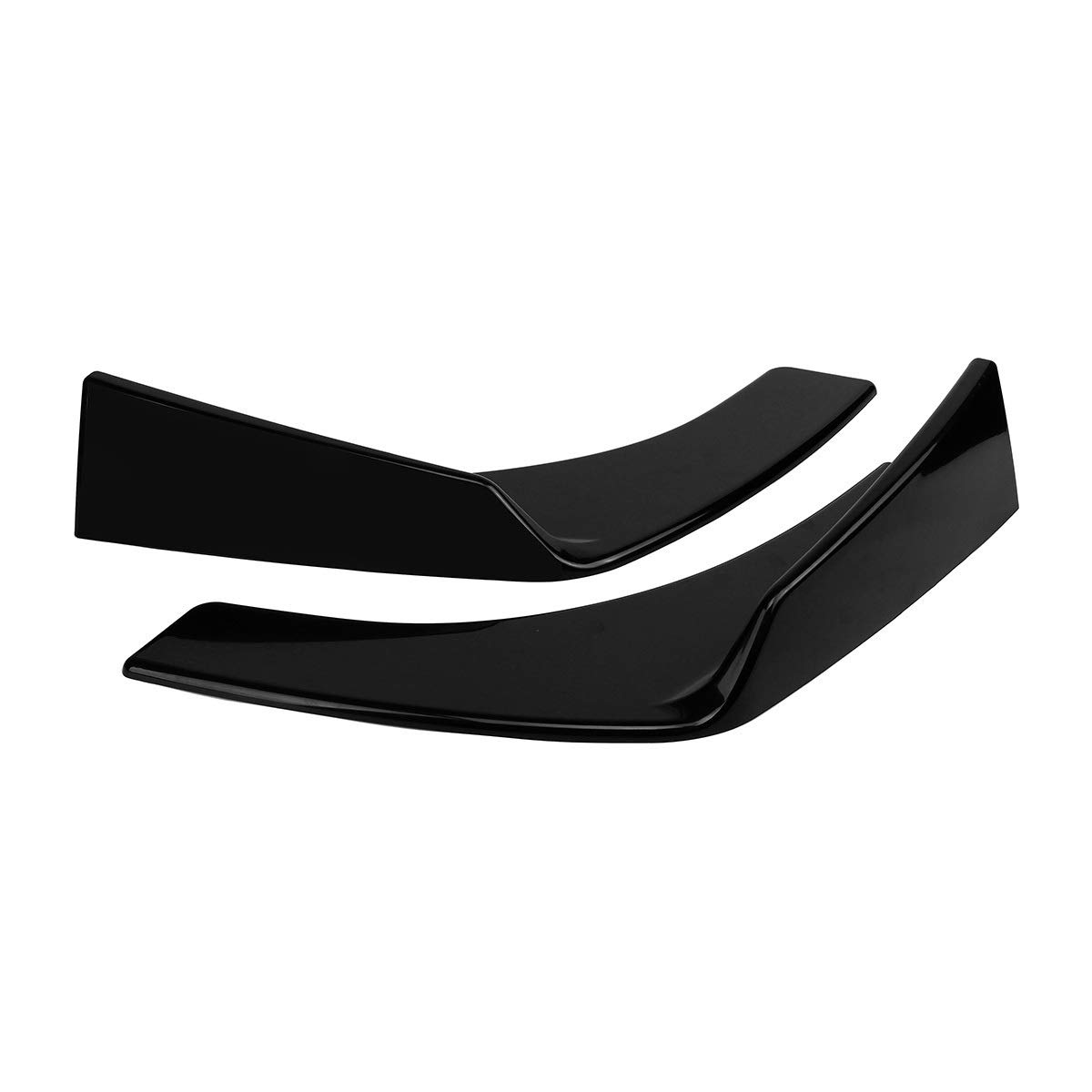 ABS Schwarz 2 Stücke Universal Auto Front Stoßstange Lip Deflector Spoiler Splitter Diffusor Canard Lip Schutz, for VW, for Benz, for, Stoßstangenlippenabweiser
