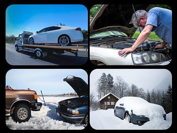 Povasee Jump Starter 5000A Car Jumper Starter, Model A30 12V Jump Box for Car Battery up to 10L Gas or 8L Diesel Engine Battery Jumper Starter Portable with Power Bank/Dual Output/LED Light - Image 9