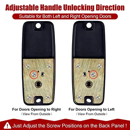 Mechanical Keyless Entry Door Lock With Keypad Door Knob, Keyless Combination Latch Door Lock With Handle, Digital Code Door Lock For Outdoor Gate Fence Front Door Window - Passage Mode - Not Deadbolt #TOP4