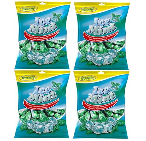 Woogie Ice Mint Bonbons Gefüllte Minzbonbons Vorteilspackung 4 x 170g