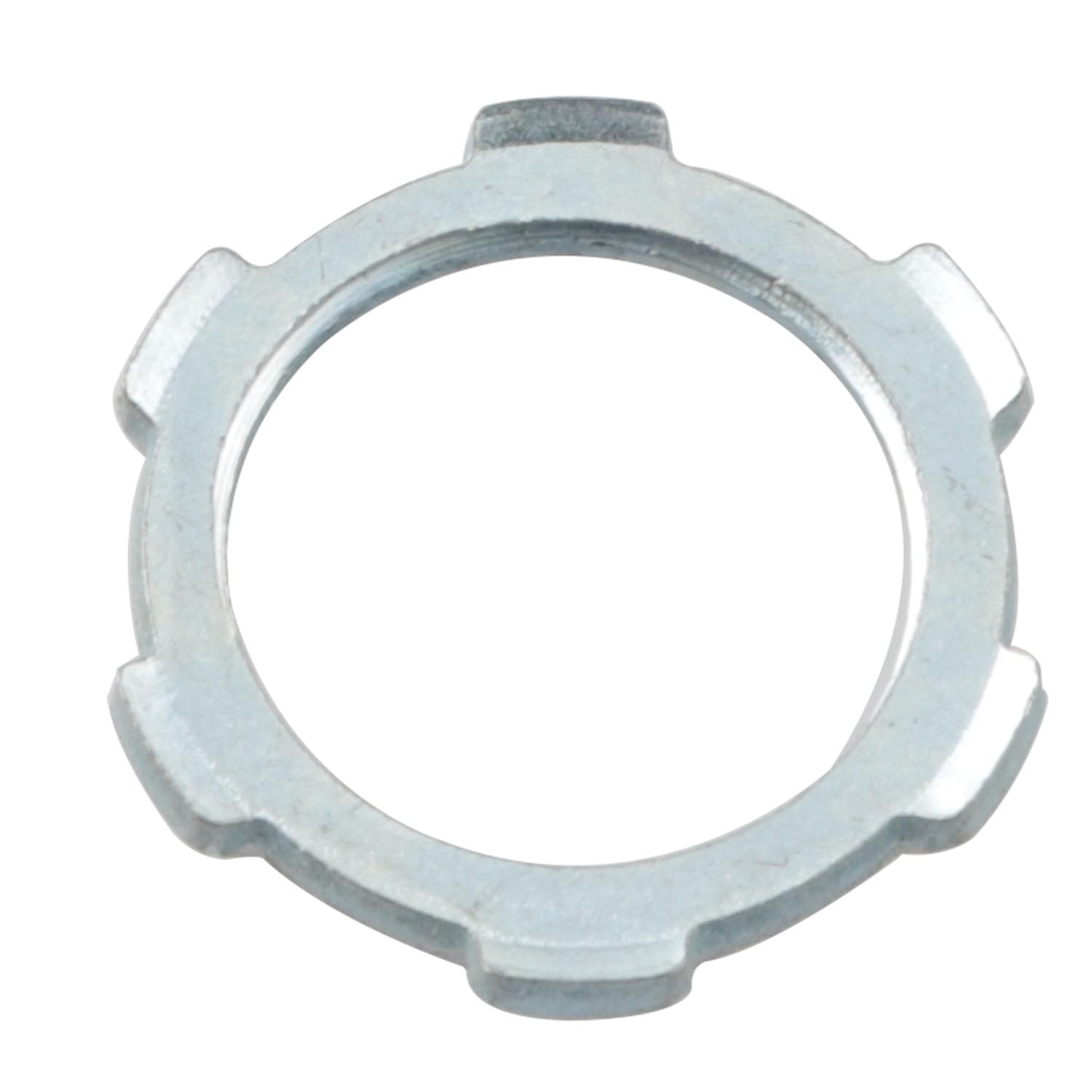 JCBIZ 50PCS Galvanized Steel Sealing Lock Nut Electrical Conduits Fittings M8 x 0.5 inches Lock Nut for Rigid IMC Conduit Chemical Pipelines and Industry