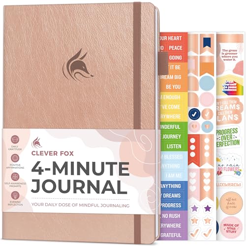 Journal de quatre minutes haut de gamme pour l'affirmation de motivation et la santé mentale