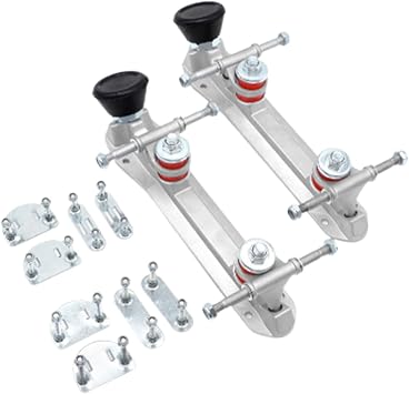 Roller Skate Plate, Double Row Replacement Bottoms - Roller Skate Bracket Plate for Park, Move, Indoor, Outdoor, for Men, Family, Women, Friends