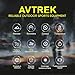 AVTREK Digital Hiking Sport Watches for Men - Tactical Training Military Compass Solid Outdoor Multifunction Waterproof Altimeter Watch (Black)