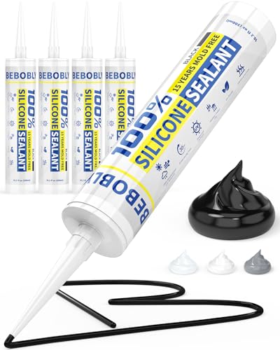 BEBOBLY Black Silicone Caulk