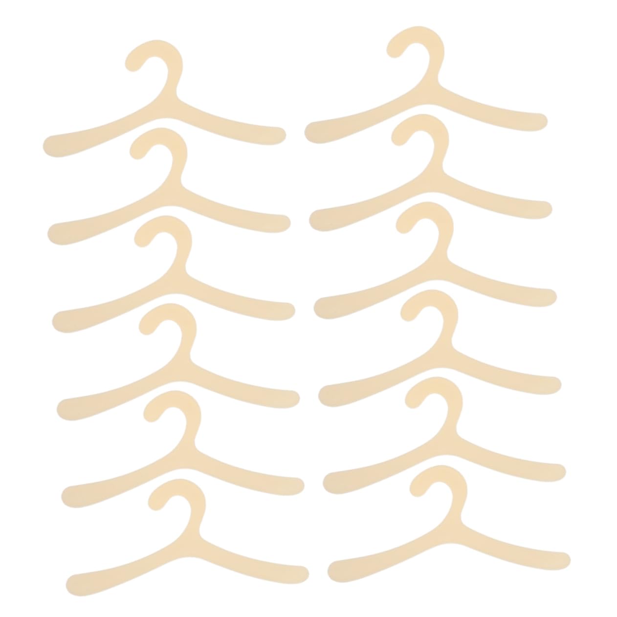 HANABASS 20pcs Pet Clothes Hangers Rack for Dogs Cats Space-Saving Plastic Organizer Puppy and Cat Clothing Hangers