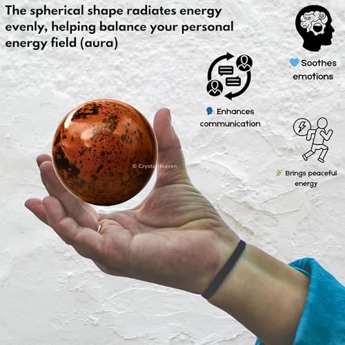 Image of Certified Mahogany Obsidian Crystal Ball for Meditation - Premium Crystal Vastu Items for Home and Feng Shui Items for Good Luck - Ideal for Pooja Supplies and Spiritual Practices (2 inch Inch)