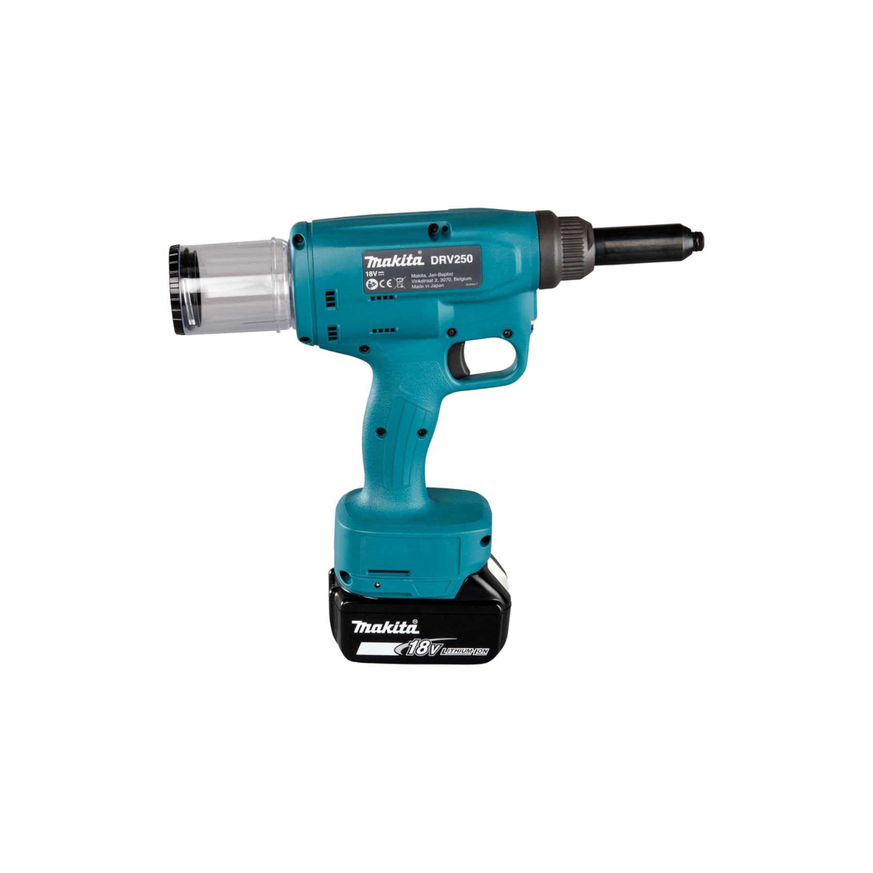 Makita DRV250Z - Remachadora 6,4 mm BL 18V LXT/solo, sin batería y sin cargador