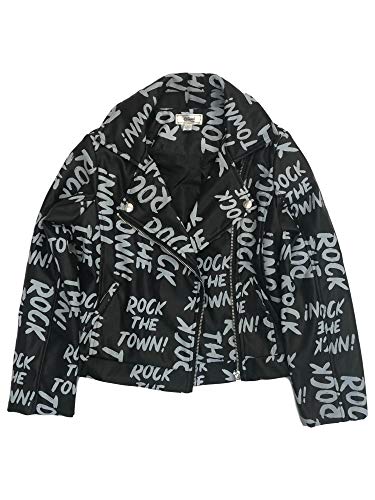 Disney Descendants Girls 7-16 Moto Jacket (Rock The Town, Medium)