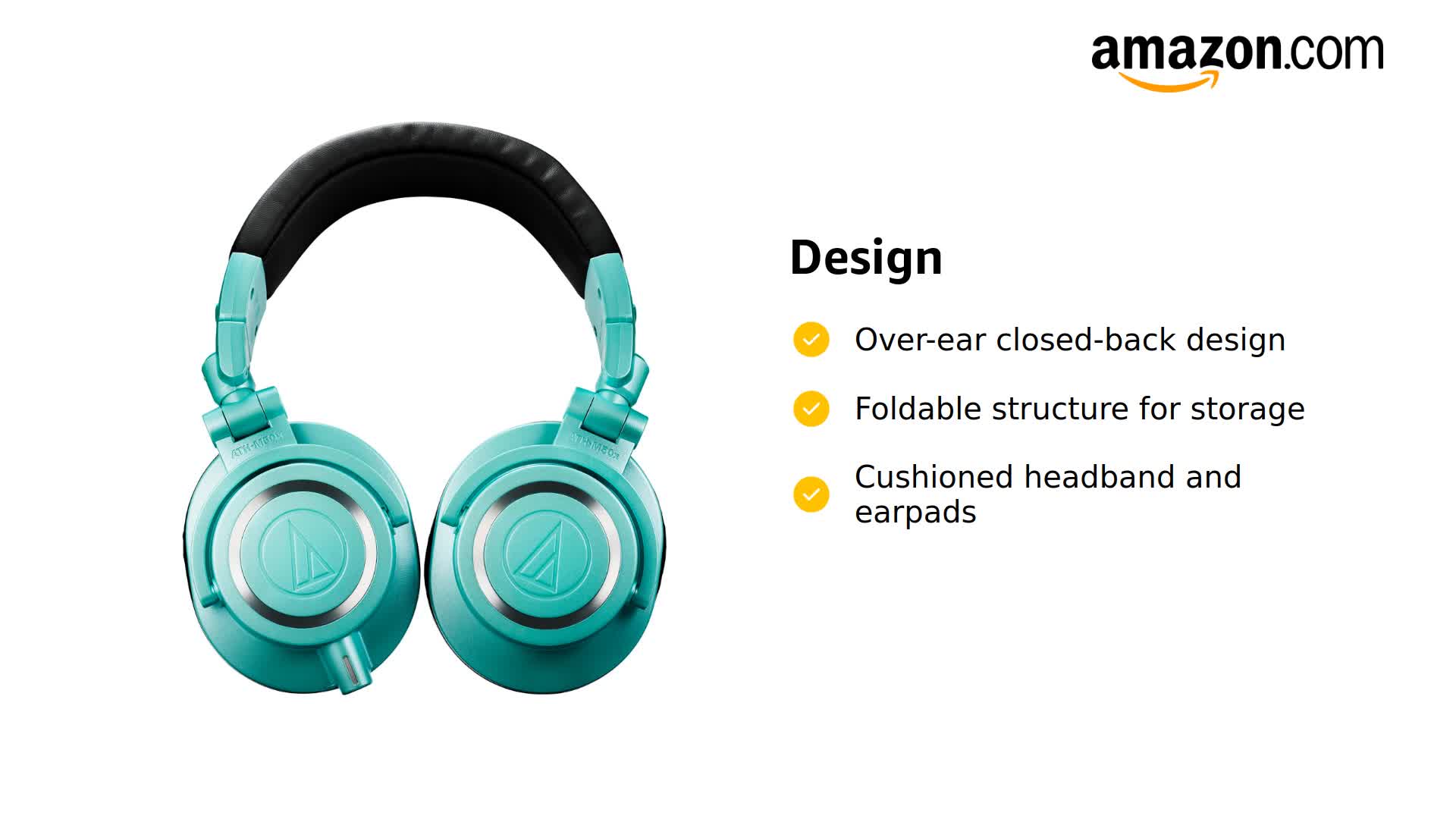 audio-technica ATH-M50x 限定Ice Blue ATH-M50x IB｜ヘッドホン：ワイヤードヘッドホン｜オーディオ
