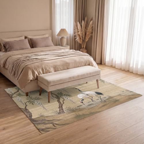 Alfombra rectangular salón OnlyWow 200x140 cm dormitorio beige 7