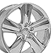 OE Wheels LX19 18 Inch Rim Fits LS460 Style 5x114.3 18x8 Chrome - Hollander 74196 (1)