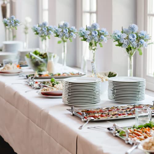 Astryas Artificial Flowers, Fake Peony Silk Peonies Bouquet Decor Blue Faux Flower Arrangements For Home Wedding Decoration (Light Blue) #TOP3