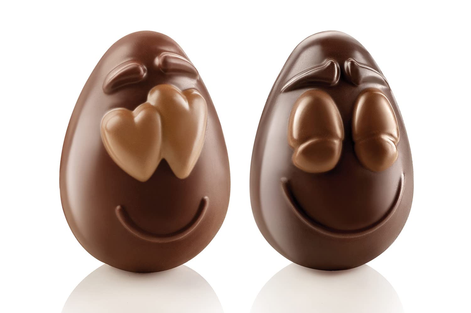 Silikomart Egg Choc Chocolate Easter Egg Mould 82x77x107 mm 2 Pc