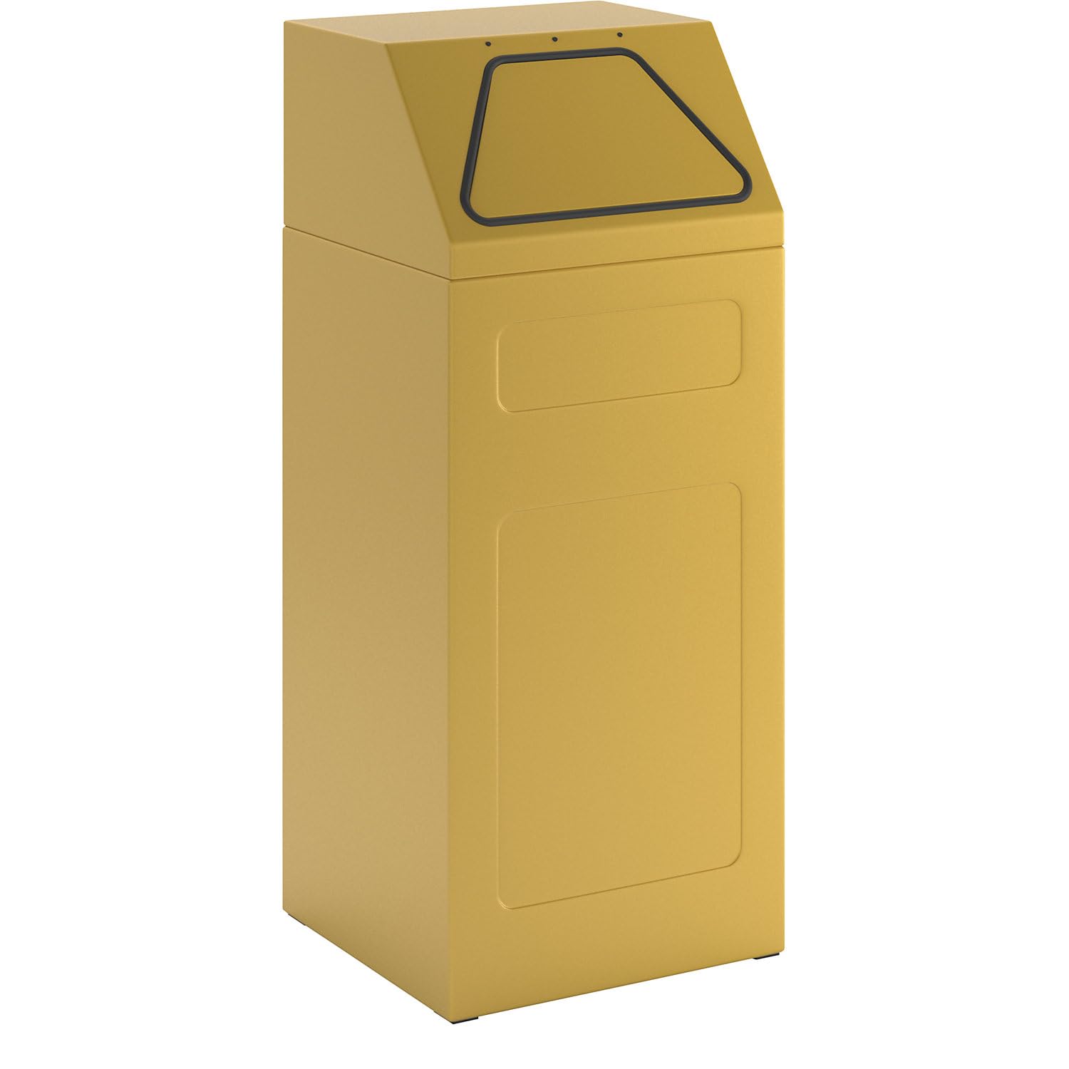 Betriebsausstatter | Wertstoffsammler | Feuerhemmend, Volumen 65 l, BxHxT 400 x 960 x 380 mm, gelb RAL 1003