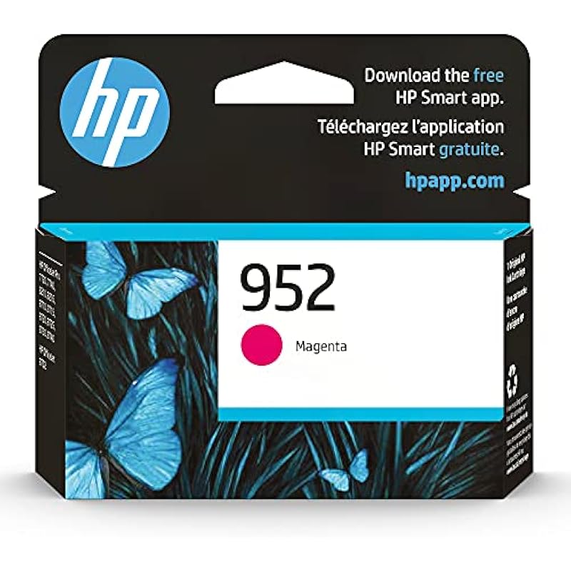 HP 952 Magenta Ink Cartridge | Works with HP OfficeJet 8702, HP OfficeJet Pro 7720, 7740, 8210, 8710, 8720, 8730, 8740 Series | Eligible for Instant Ink | L0S52AN Magenta