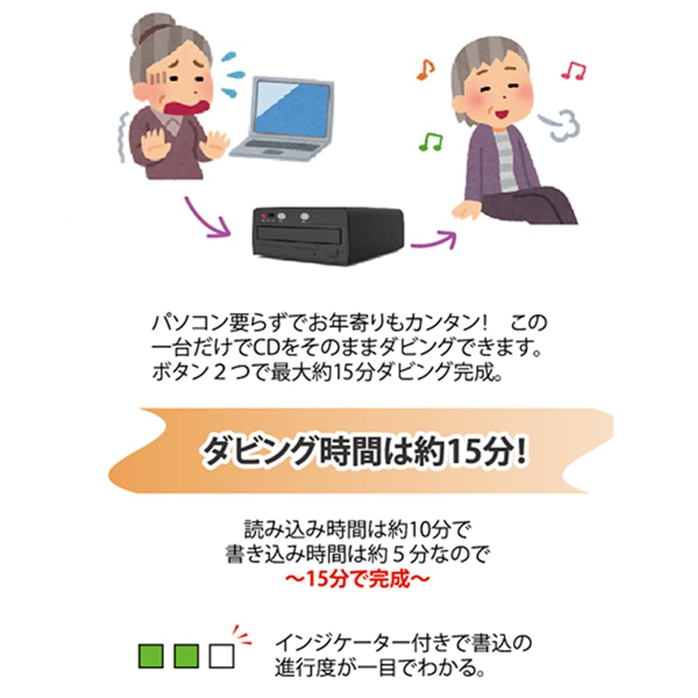 Amazon | CDダビング機 高速録音 パソコン不要 曲情報そのまま 簡単 Amazon | CDダビング機 高速録音 パソコン不要 曲情報そのまま 簡単