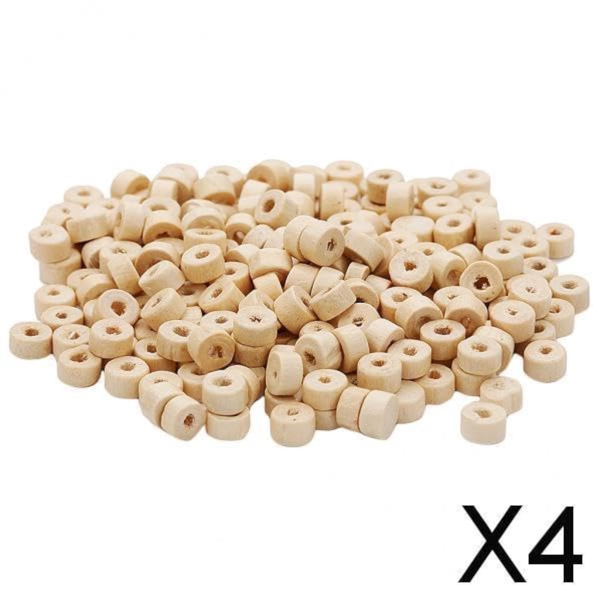 Unfinished Wooden Rondelle Spacer Beads for Jewellery