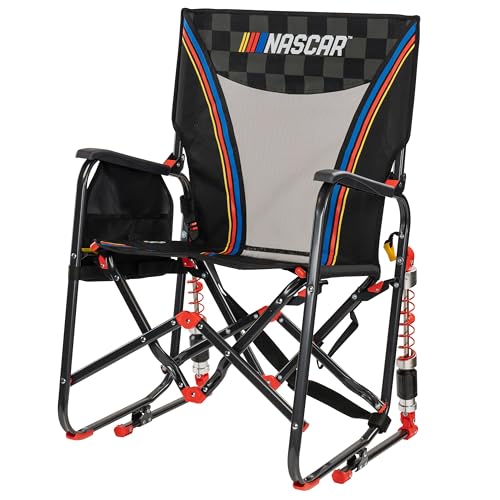 Silla Mecedora Ajustable para Camping y Deportes al Aire Libre NASCAR GCI Outdoor | Silla Mecedora Plegable Portátil con Reposabrazos Durables, Amortiguadores Ajustables y Porta Bebidas miniatura 5