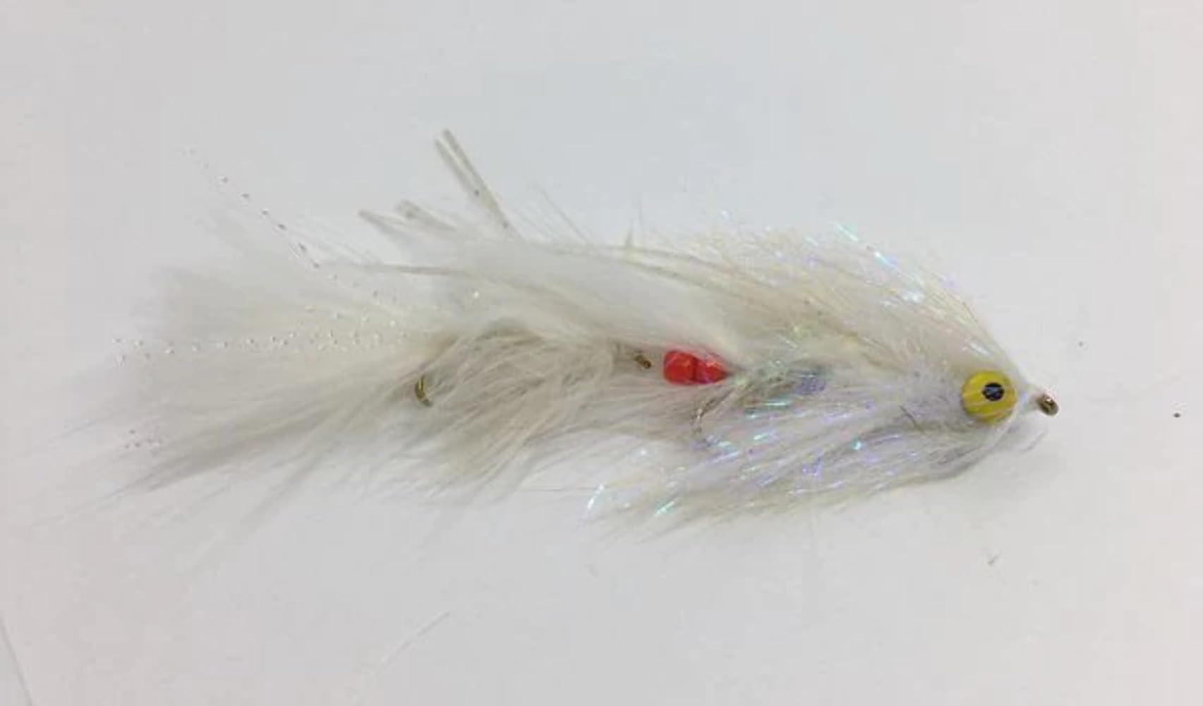 Strike Fly Articulated Heisenberg - White Streamer-Effective Fly Fishing Line -Trout Flytying Accessories-Game Changer Hooks, Dry Flies for Trout Fishing- Expert Craftsmanship