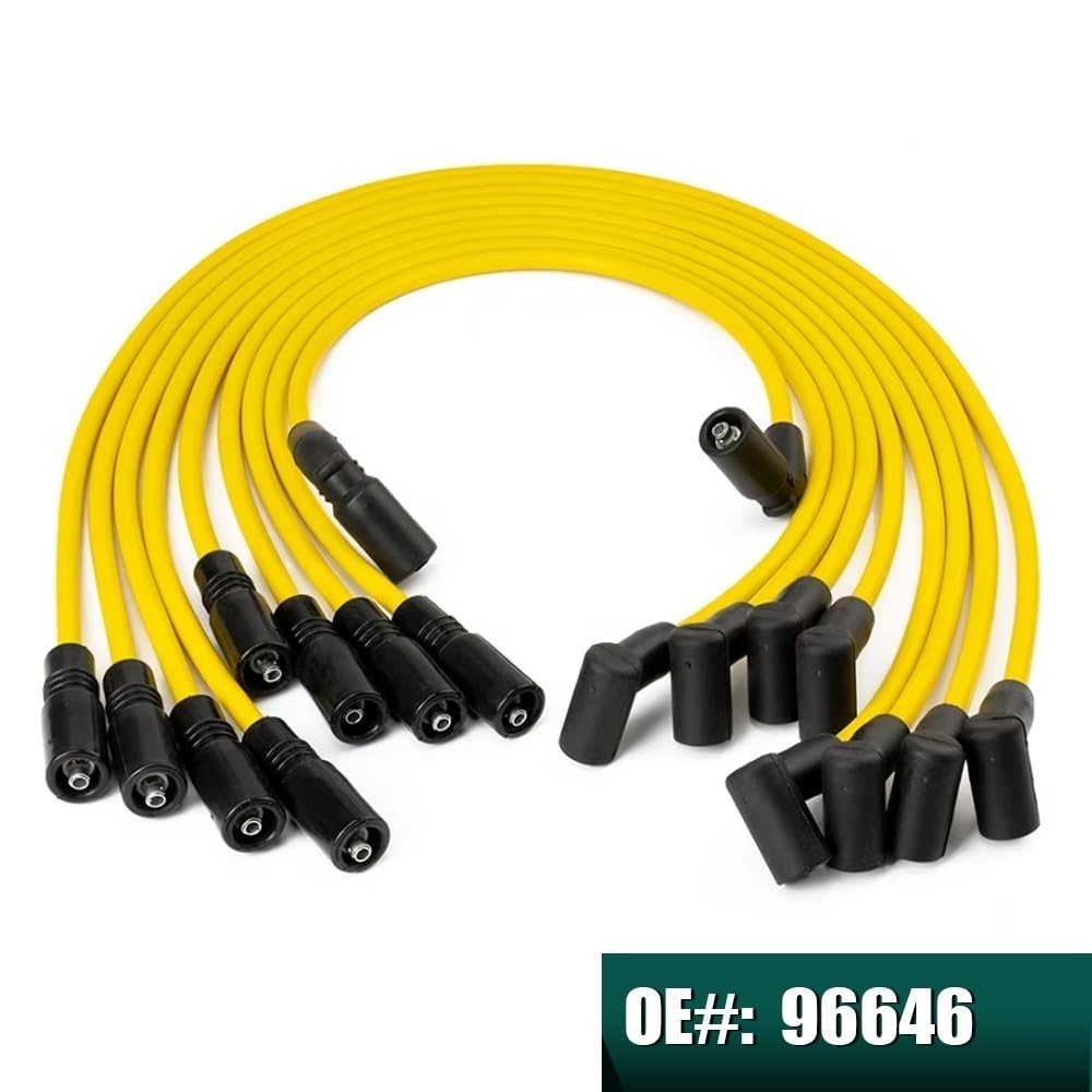 cables bujías coche Para Cadillac para Escalade 1999-2000 V8 5.7L | 96646 2X1197 9718Q 88862089 Cable de bujía de 0.315 in.