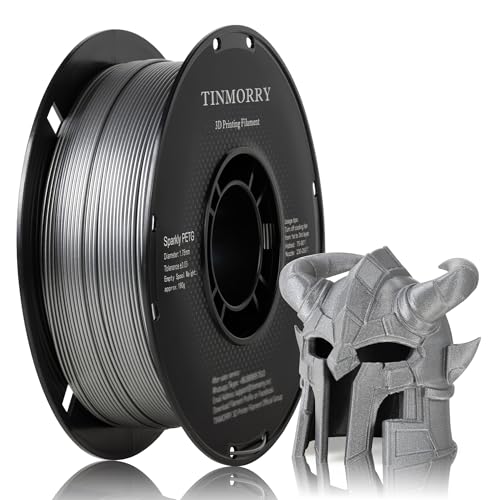 Sparkling PETG Filament 1.75 mm, TINMORRY Filament PETG 3D Printing Materials, Compatible with Bambu FDM 3D Printer, 1 k